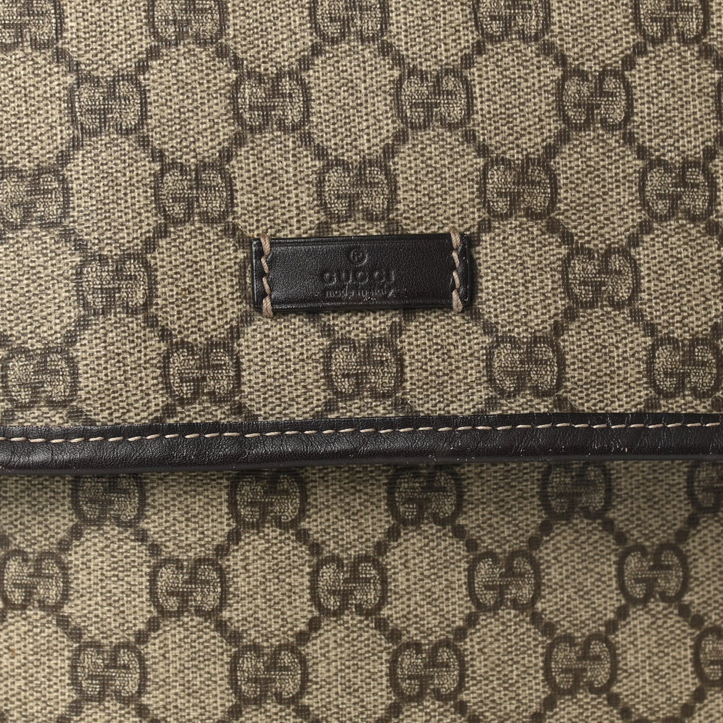 GG Plus Monogram Small Flap Messenger Bag Beige Dark Brown