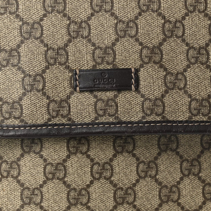 Gucci GG Plus Monogram Small Flap Messenger Bag Beige Dark Brown 8 of 10