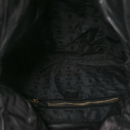 Gucci Patent Large Hysteria Top Handle Bag Black 5 of 10