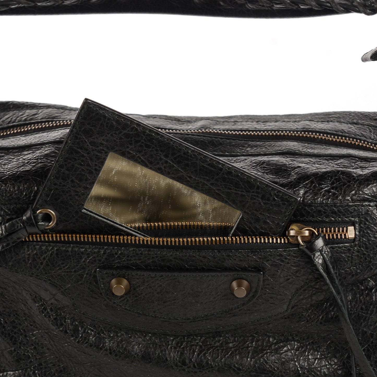 Agneau Classic Hardware Day Hobo Black