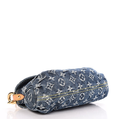 Louis Vuitton Monogram Denim Mini Pleaty Blue 4 of 7