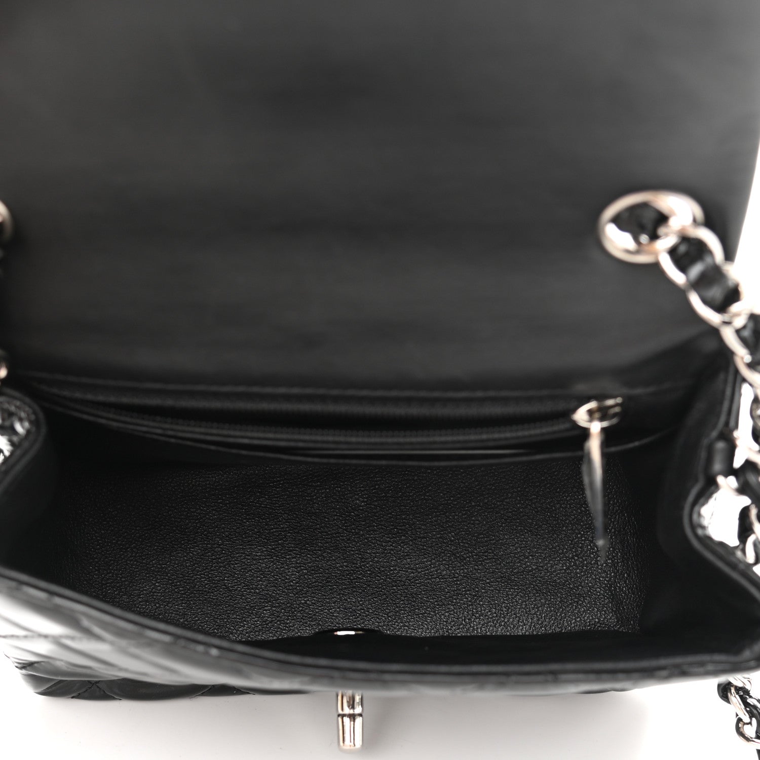 Chanel Patent Calfskin Quilted Mini Square Flap Black 5 of 10
