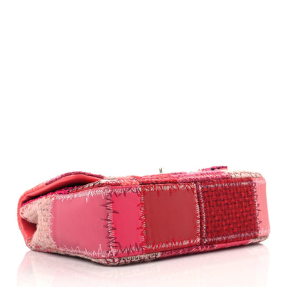 Chanel Tweed Patchwork Jumbo Single Flap Pink 4 of 11