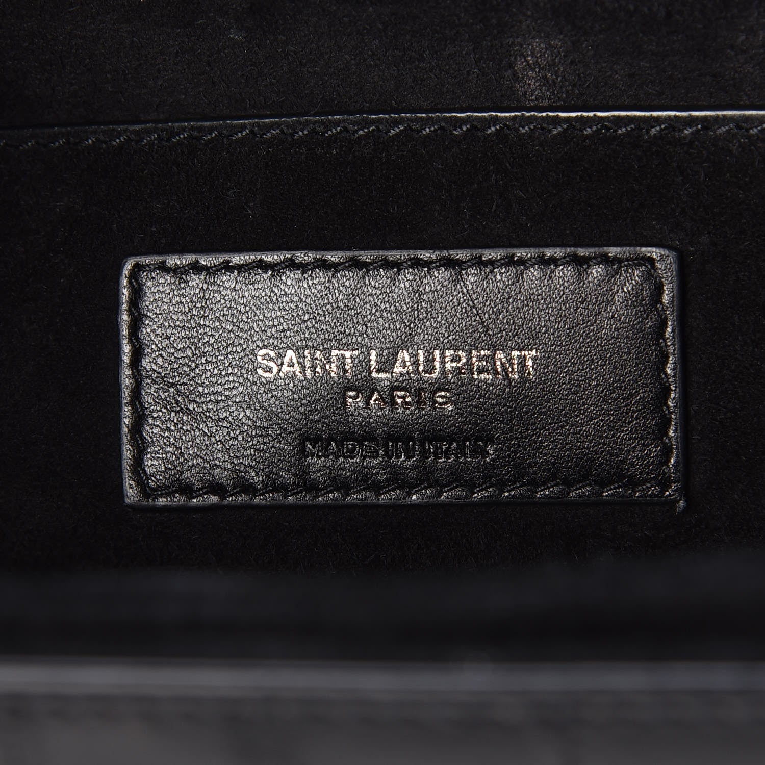 Saint Laurent Shiny Soft Calfskin Anguille Medium Bellechasse Black 6 of 10