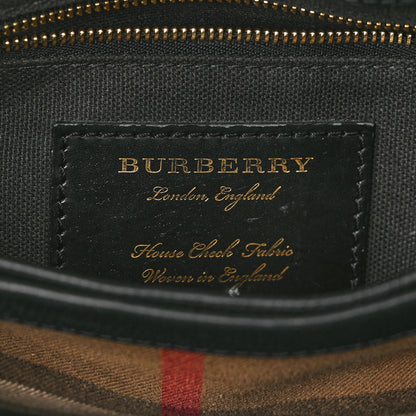 Burberry Derby Calfskin House Check Small Camberley Black 6 of 19