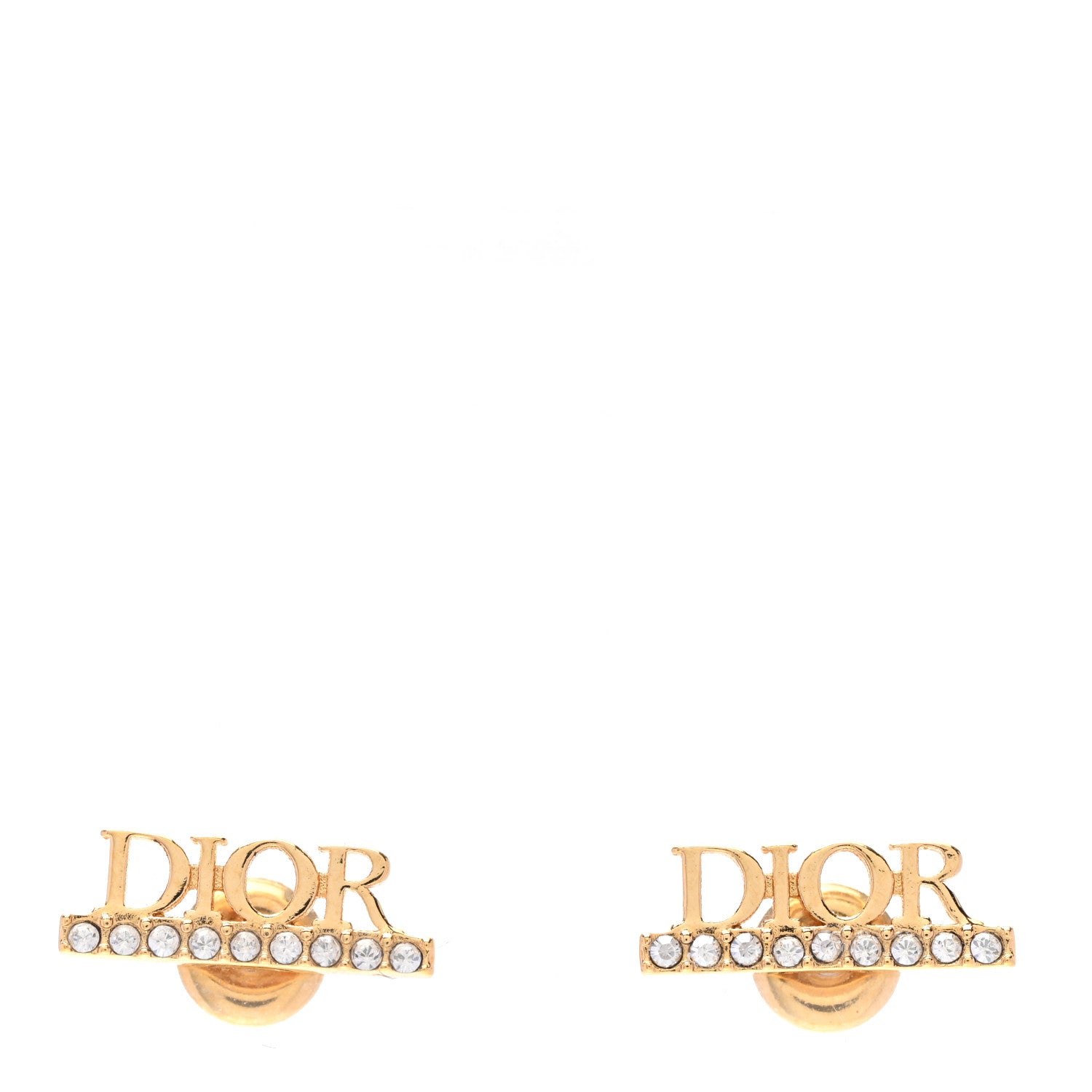 Christian Dior Crystal Dio(r)evolution Earrings Gold 1 of 3