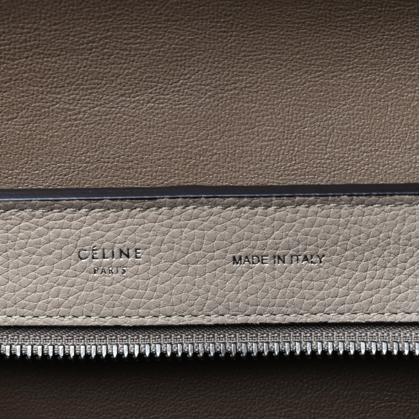 Drummed Calfskin Suede Medium Trapeze Dune