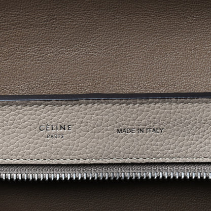 Celine Drummed Calfskin Suede Medium Trapeze Dune 7 of 9