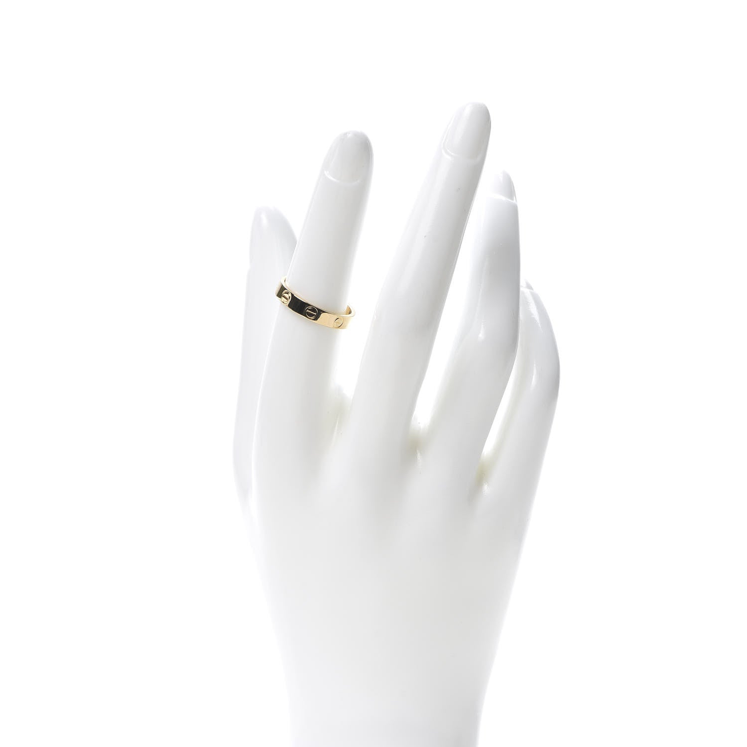 Cartier 18K Yellow Gold 3.5mm LOVE Wedding Band Ring 53 6.25 2 of 4