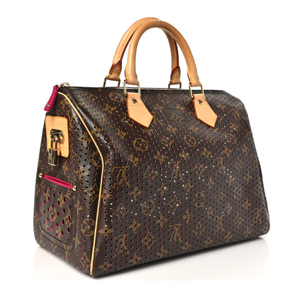 Louis Vuitton Monogram Perforated Speedy 30 Fuchsia 3 of 9