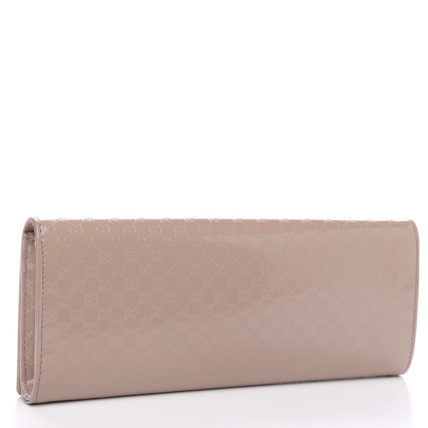 Patent Microguccissima Small Broadway Clutch Dark Cipria