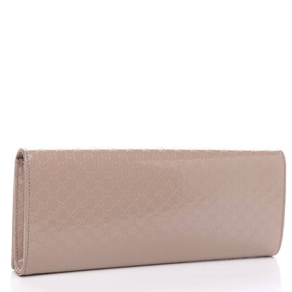Gucci Patent Microguccissima Small Broadway Clutch Dark Cipria 4 of 9
