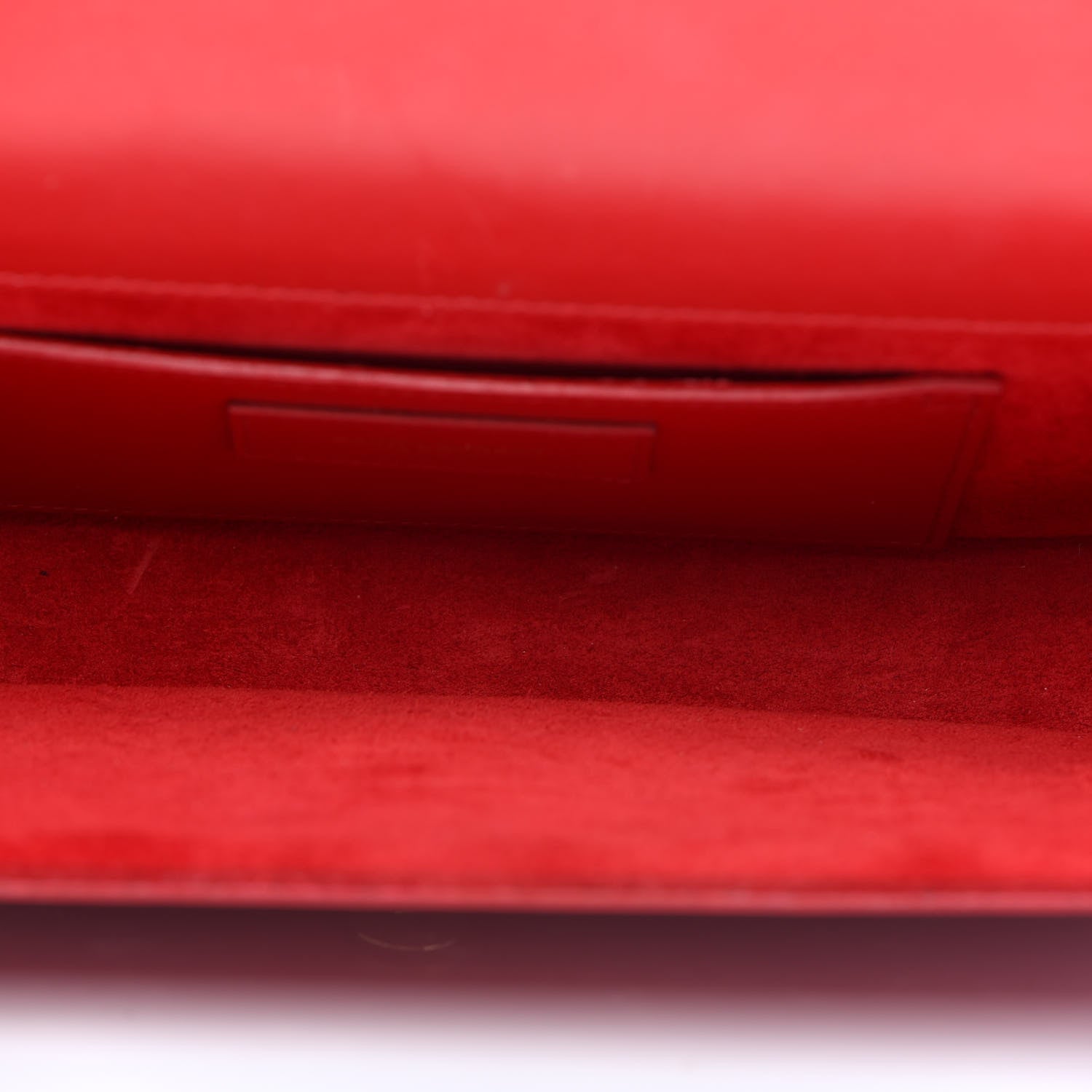 Saint Laurent Calfskin Monogram Cassandre Clutch Rouge Orient 6 of 10