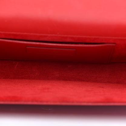 Saint Laurent Calfskin Monogram Cassandre Clutch Rouge Orient 6 of 10
