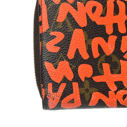 Louis Vuitton Monogram Graffiti Zippy Wallet Orange 10 of 14