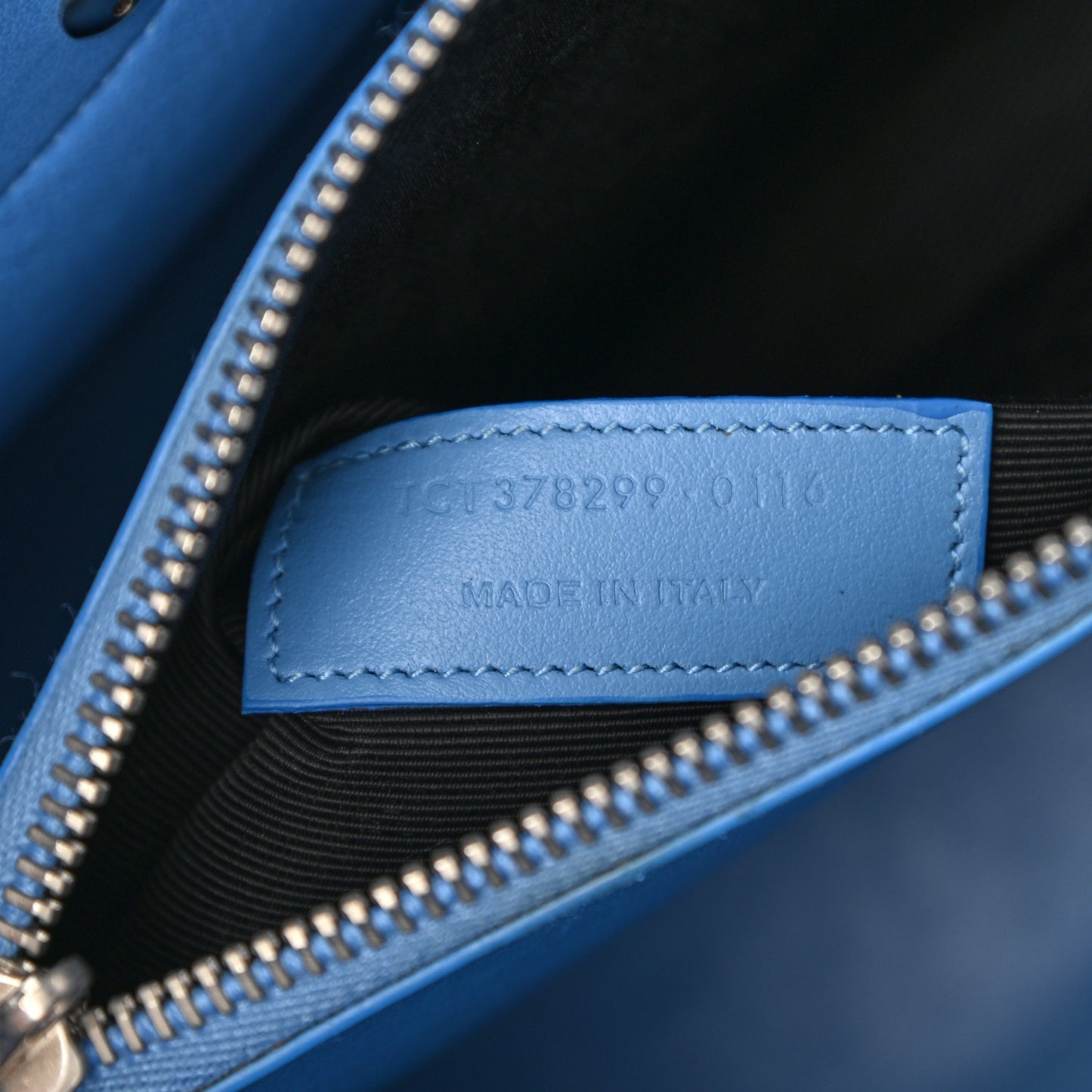 Grained Calfskin Small Sac De Jour Blue Clair
