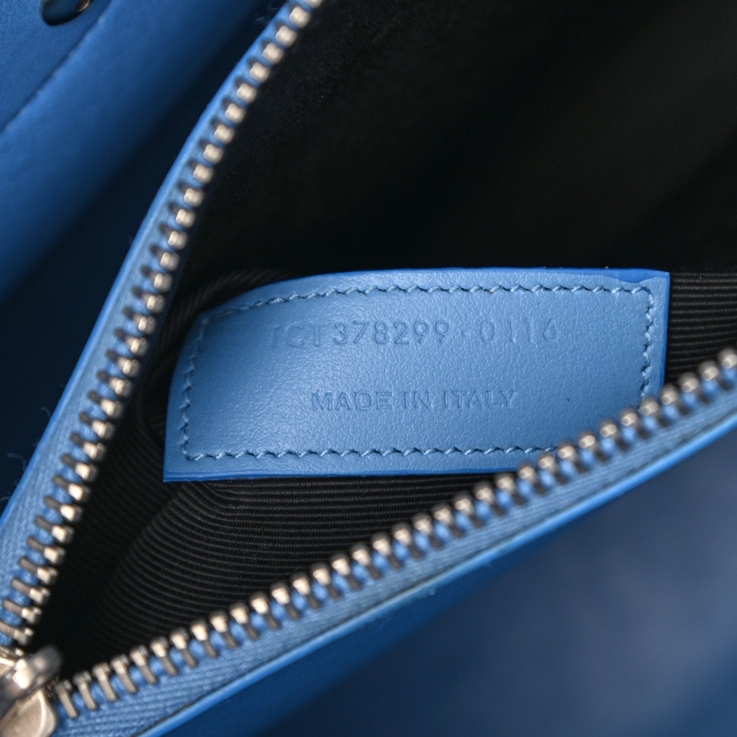 Saint Laurent Grained Calfskin Small Sac De Jour Blue Clair 7 of 9