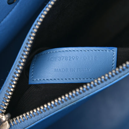 Saint Laurent Grained Calfskin Small Sac De Jour Blue Clair 7 of 9