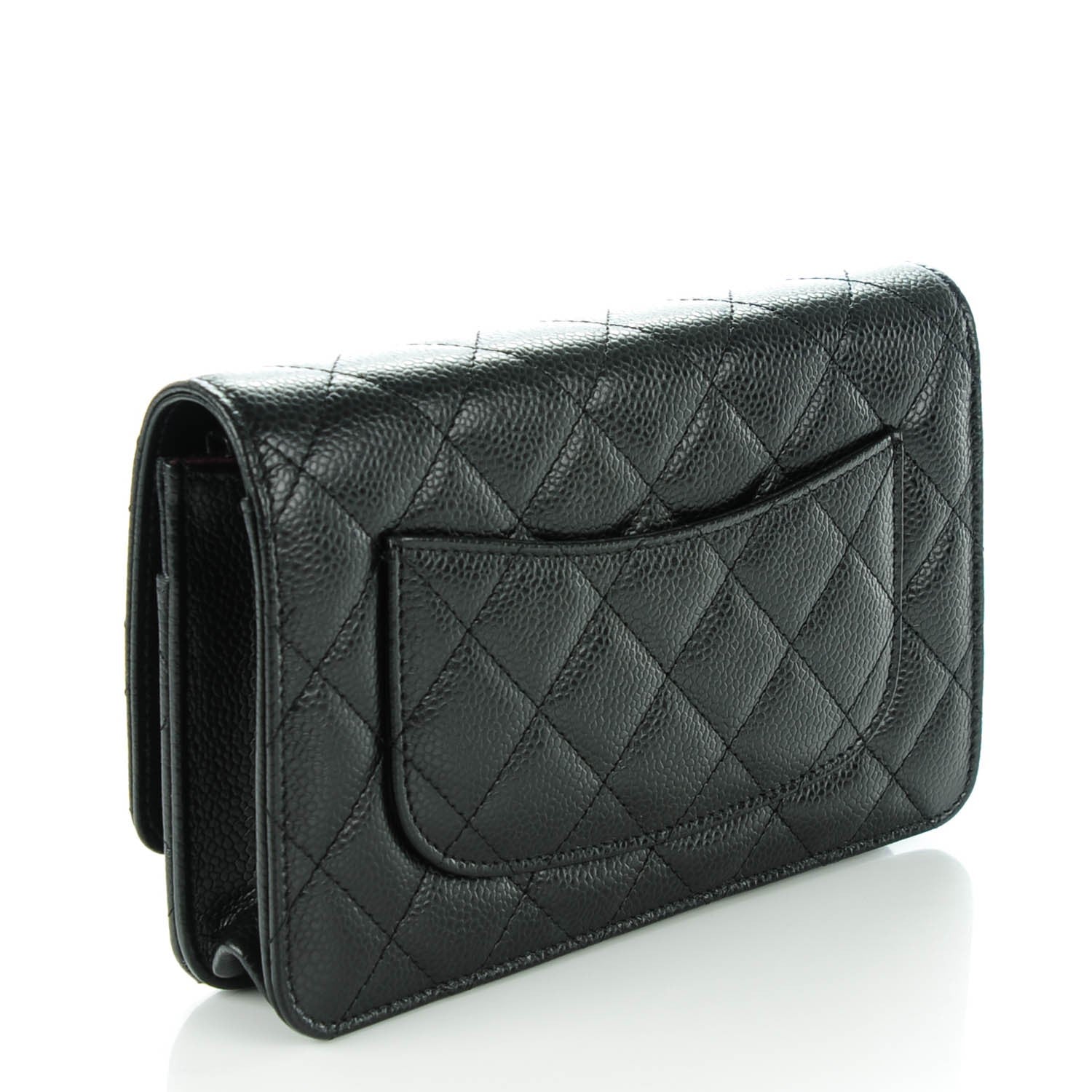 Chanel Caviar Quilted Wallet On Chain WOC Black 3 of 8