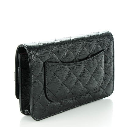 Chanel Caviar Quilted Wallet On Chain WOC Black 3 of 8