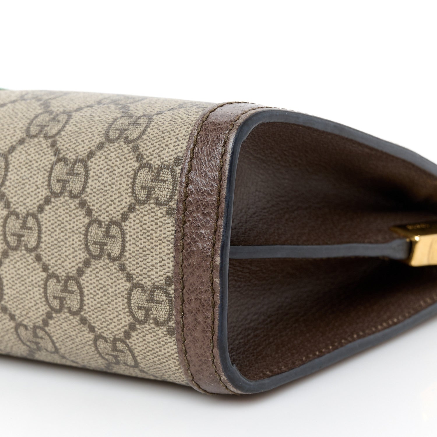 Gucci GG Supreme Monogram Web Small Ophidia Chain Shoulder Bag Brown 11 of 12