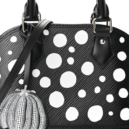 Louis Vuitton X YK Epi Alma BB Black White 7 of 10