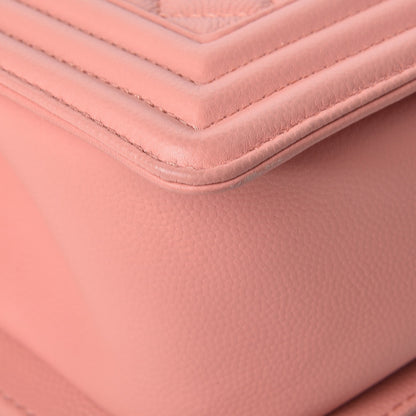 Chanel Caviar Quilted Medium Boy Flap Powder Pink 11 of 11