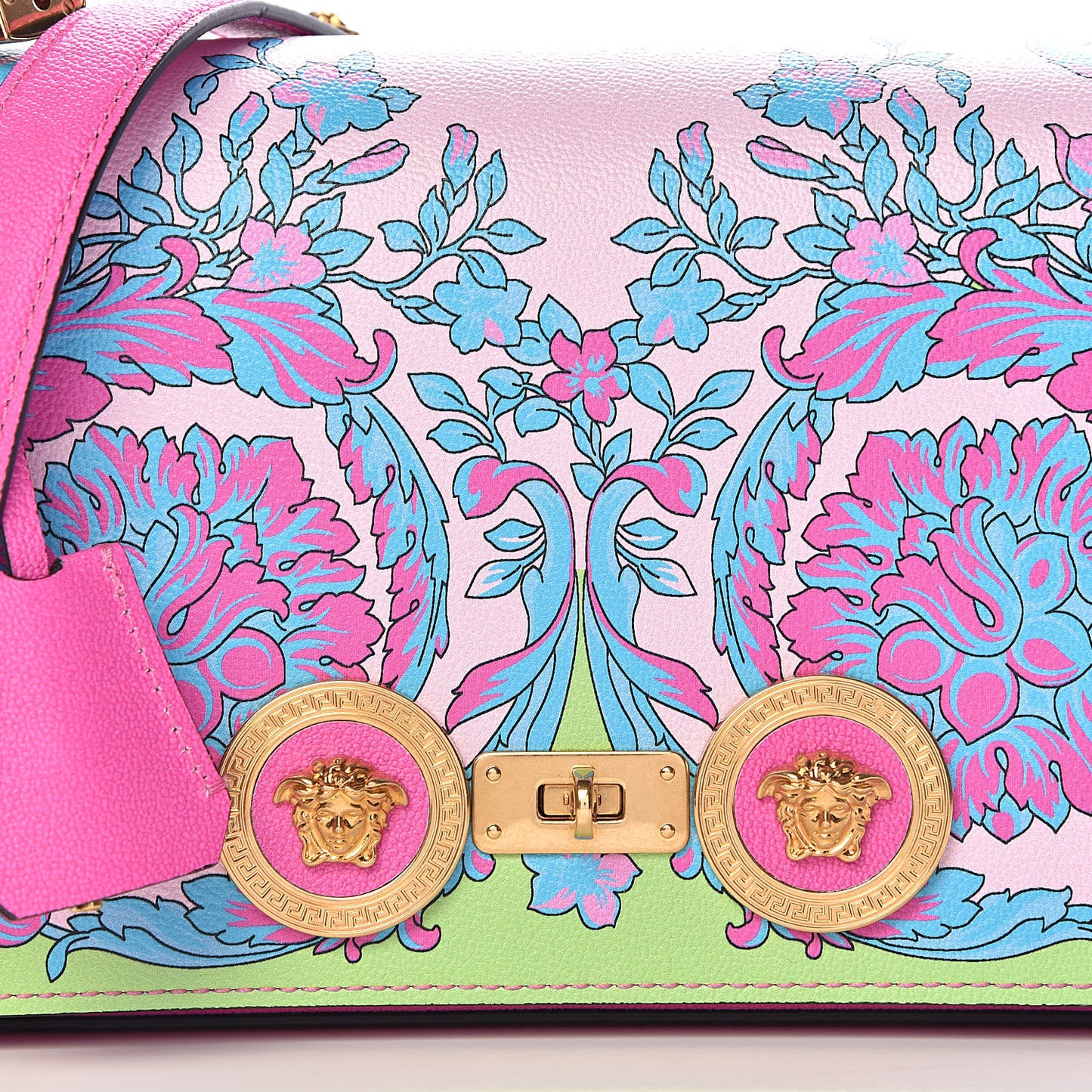 Calfskin Technicolor Baroque Print Medium Icon Chain Bag