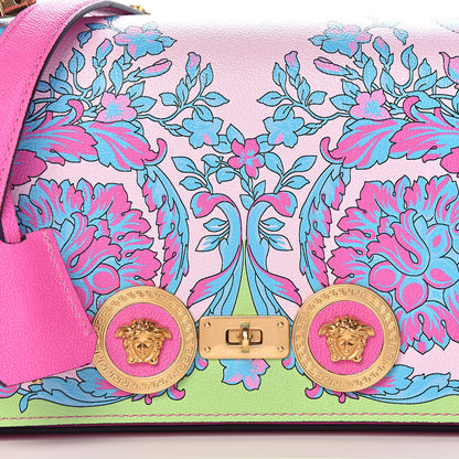 Versace Calfskin Technicolor Baroque Print Medium Icon Chain Bag 12 of 12