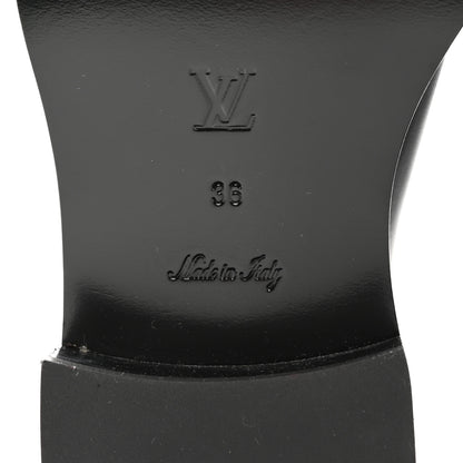 Louis Vuitton Calfskin Monogram Downtown Ankle Boots 36 Black 8 of 9