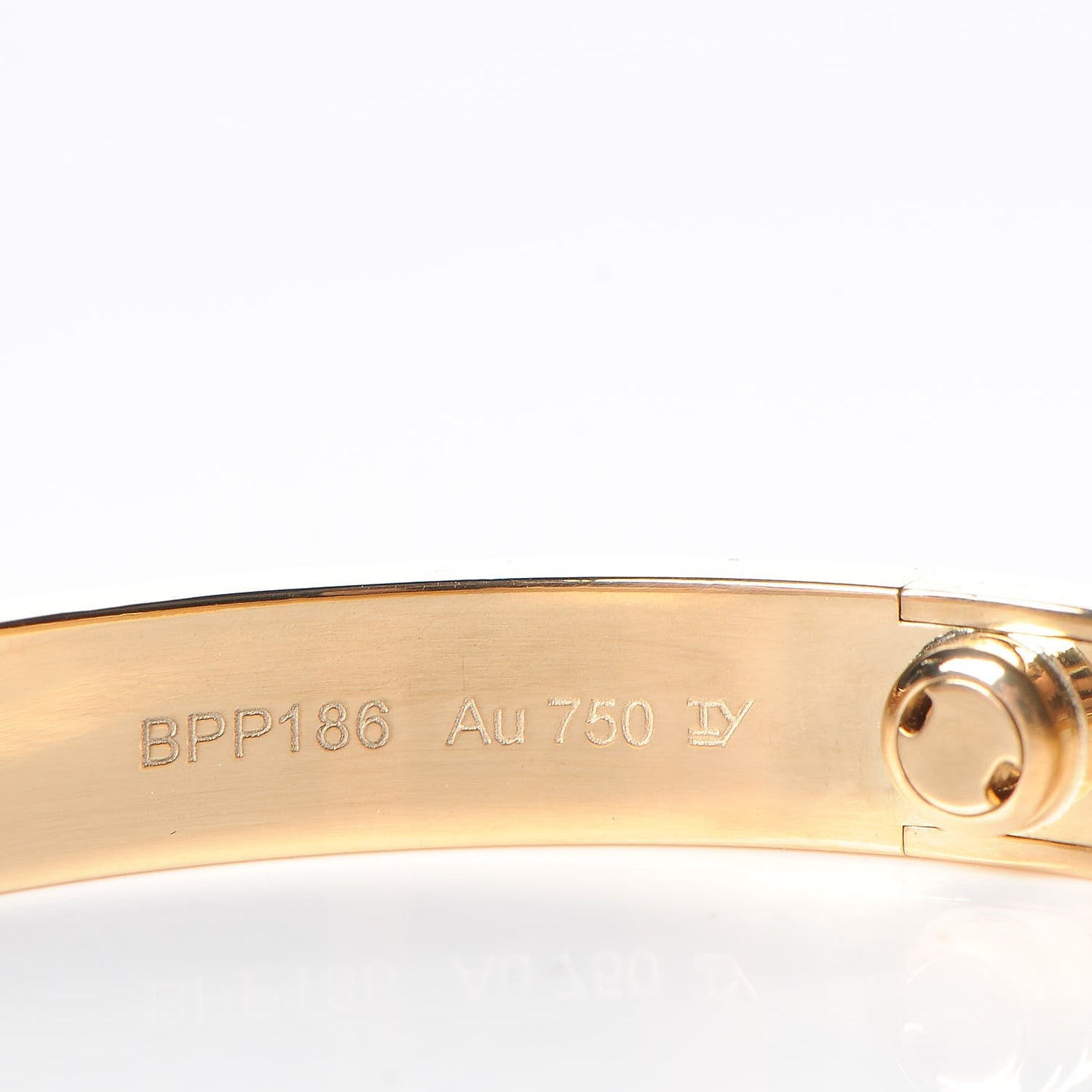 18K Yellow Gold LOVE Bracelet 17