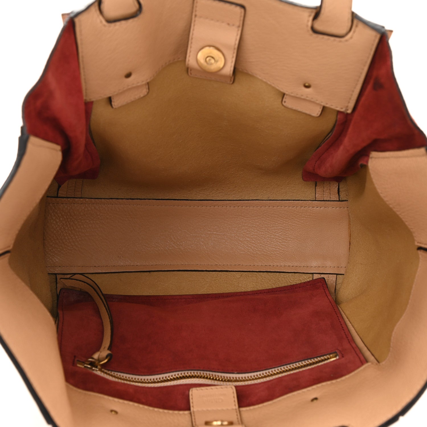 Chloe Smooth Calfskin Small Milo Shopping Tote Beige 5 of 15