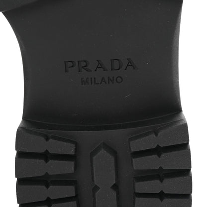 Prada Spazzolato Triangle Logo Monolith Pointy 55mm Loafers 41 Cognac 7 of 10