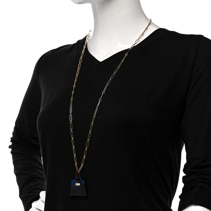 Hermes Amulette Laquee Kelly Pendant Necklace Soir 2 of 7