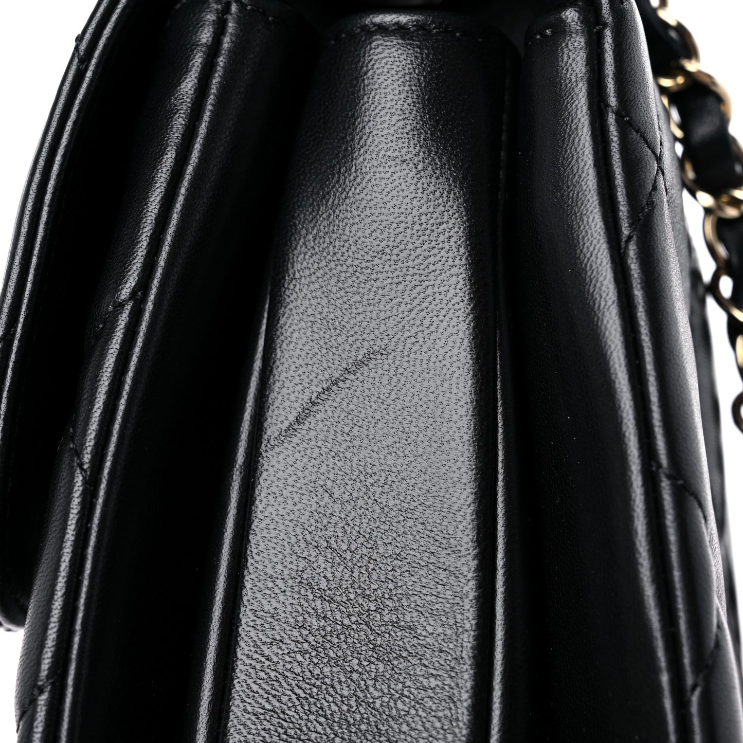 Lambskin Quilted Small Trendy CC Dual Handle Flap Bag Black