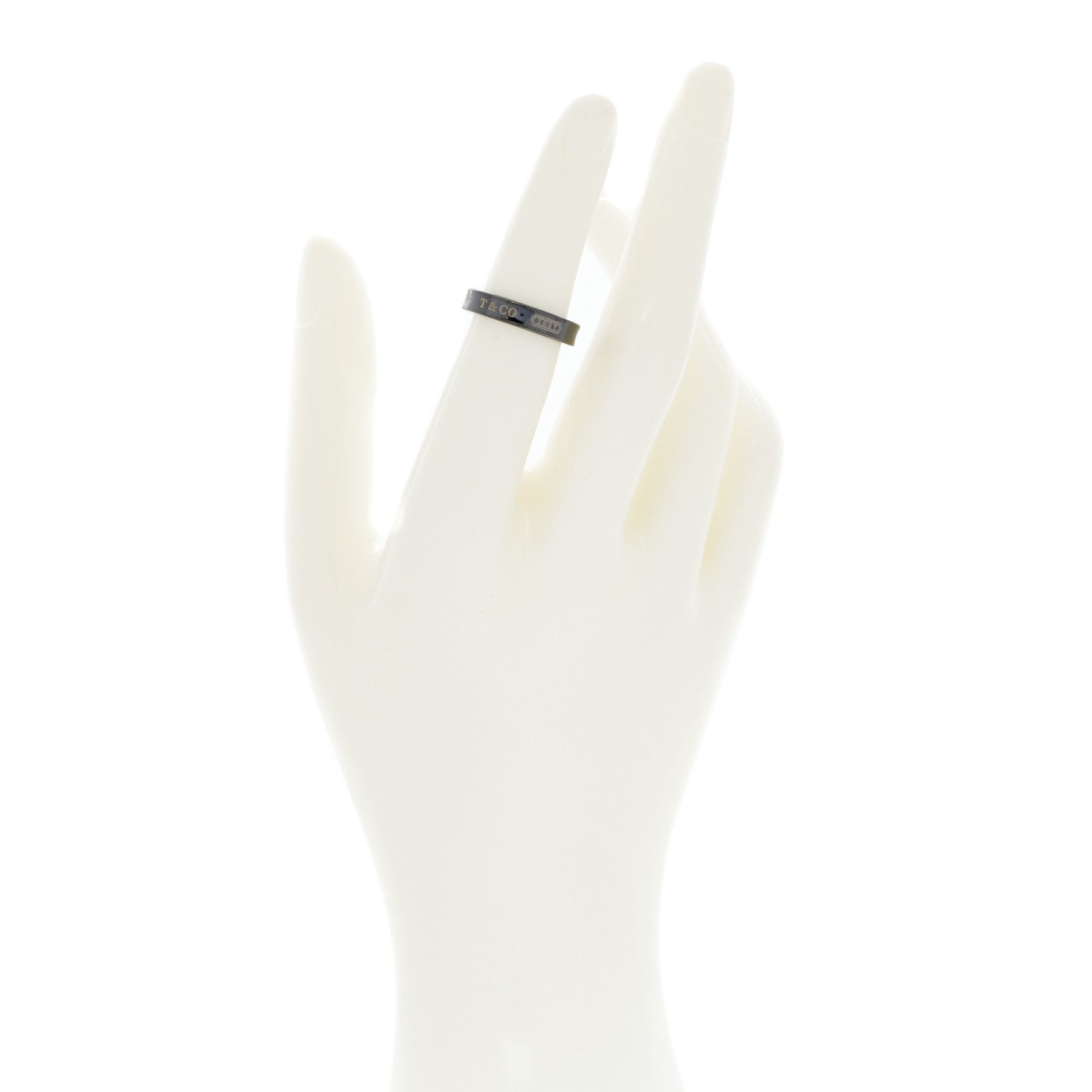 Tiffany Titanium 4mm Narrow 1837 Ring 50 5.25 1 of 5