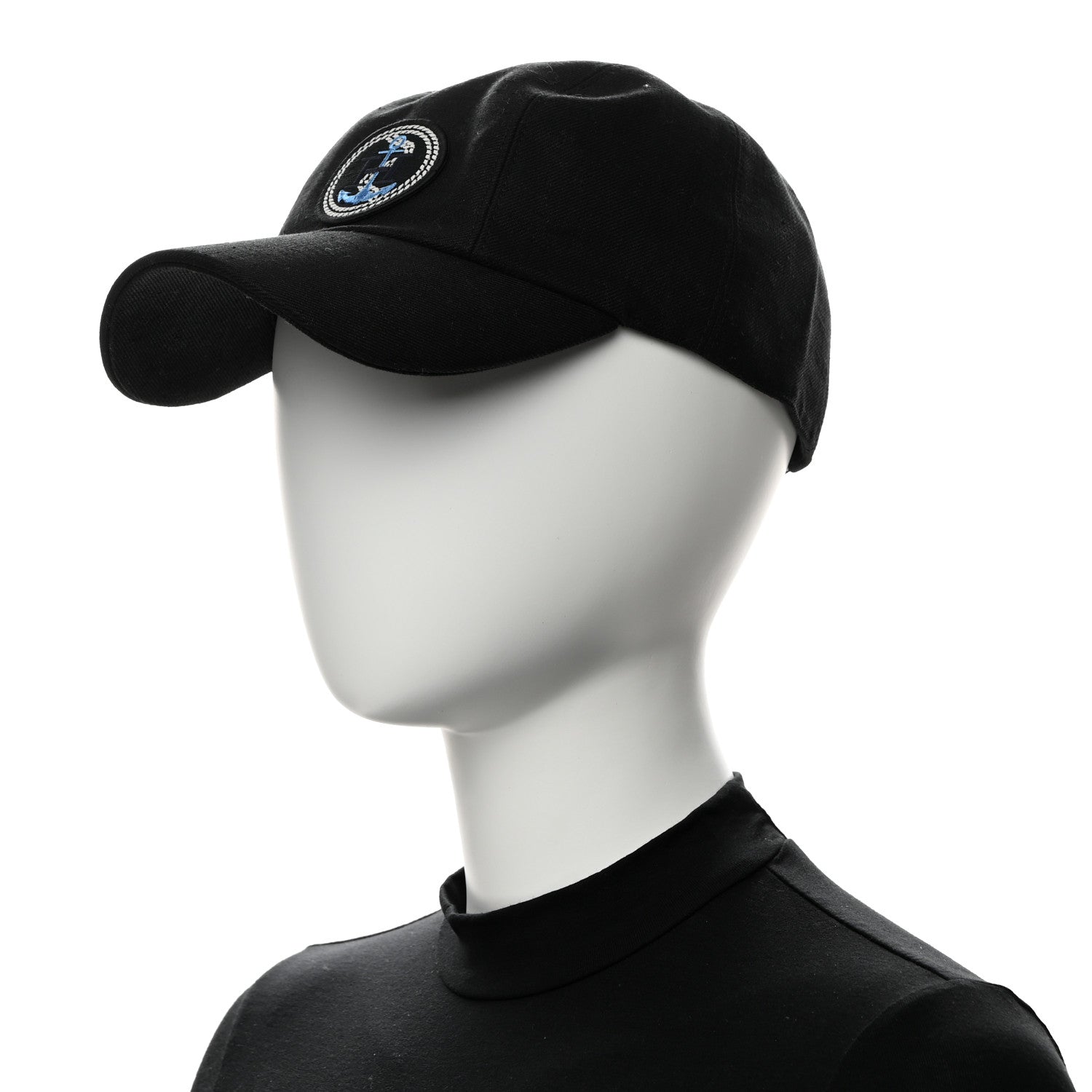 Hermes Linen Davis Ancre Cap 57 Black 2 of 8