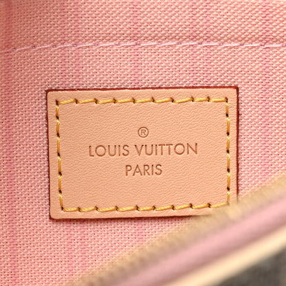Louis Vuitton Damier Azur Neverfull MM GM Pochette Rose Ballerine 6 of 9
