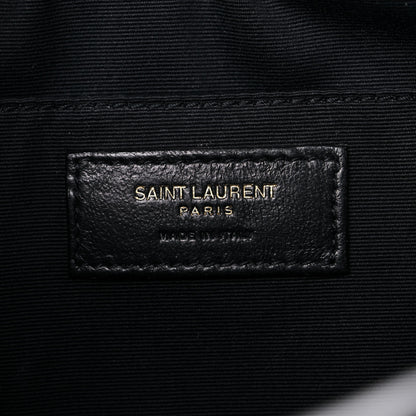 Saint Laurent Calfskin Matelasse Monogram Lou Camera Bag Black 6 of 11