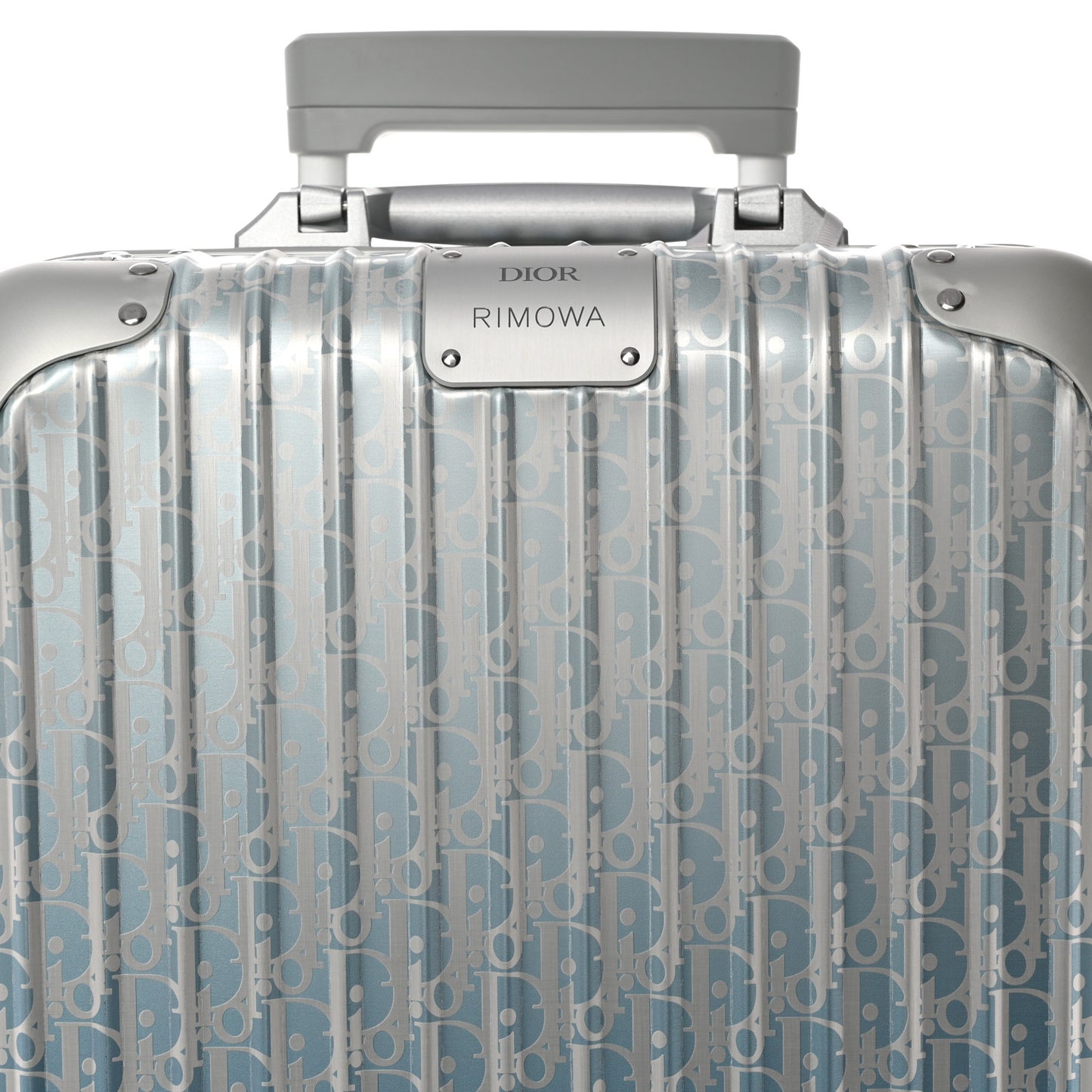 X RIMOWA Aluminum Gradient Cabin Luggage Blue Multi