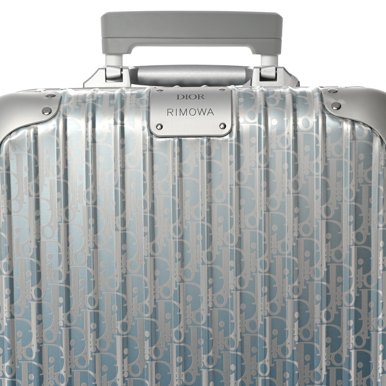 Christian Dior X RIMOWA Aluminum Gradient Cabin Luggage Blue Multi 6 of 10