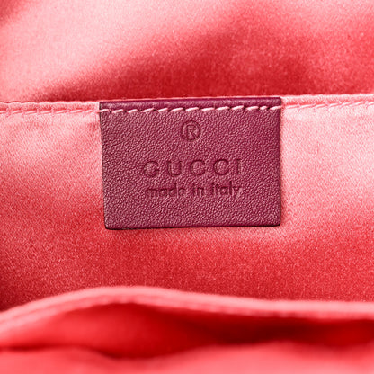 Gucci Velvet Matelasse GG Marmont Dome Backpack Fuchsia Violet Cyclamen 8 of 18