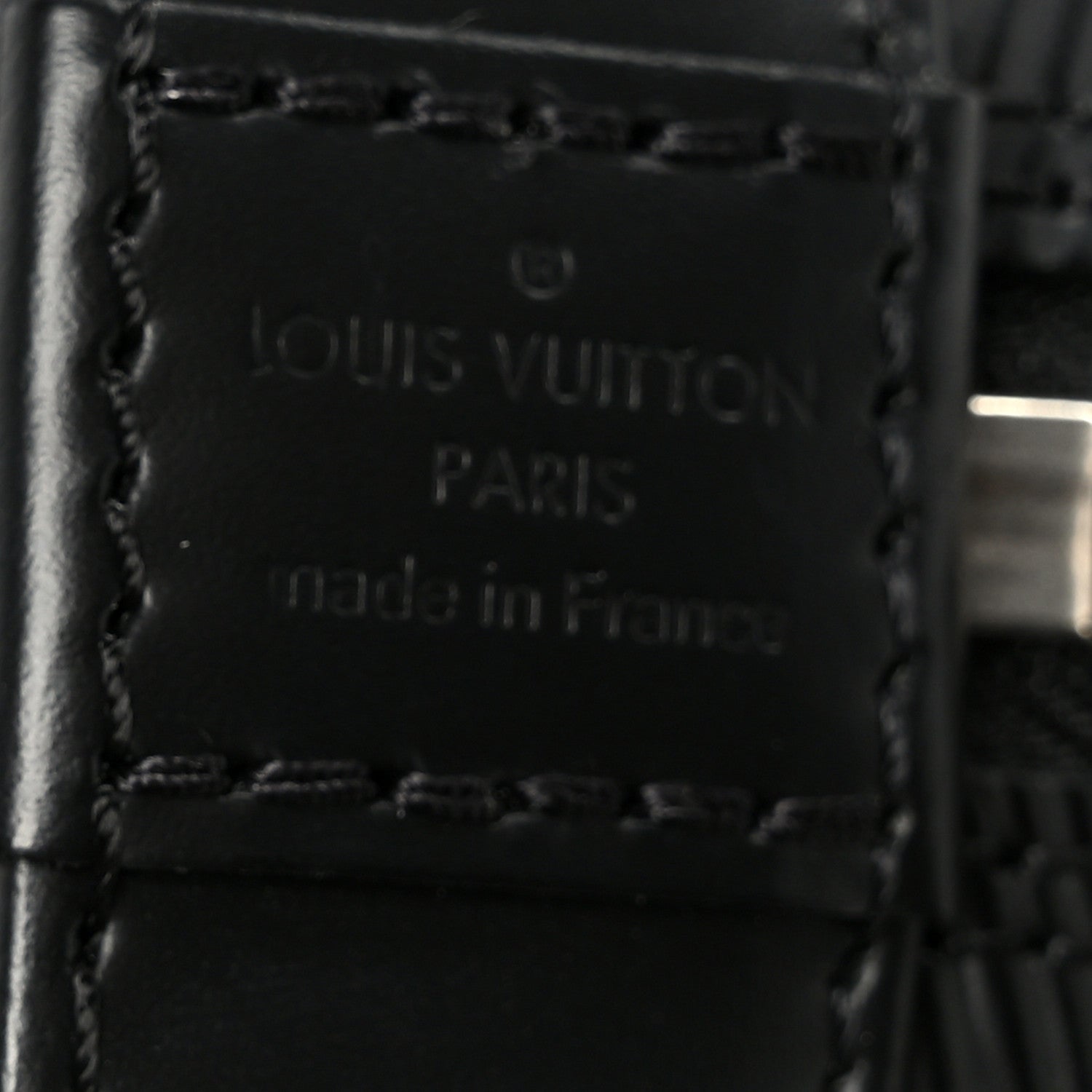 Louis Vuitton Epi Alma BB Black 6 of 11