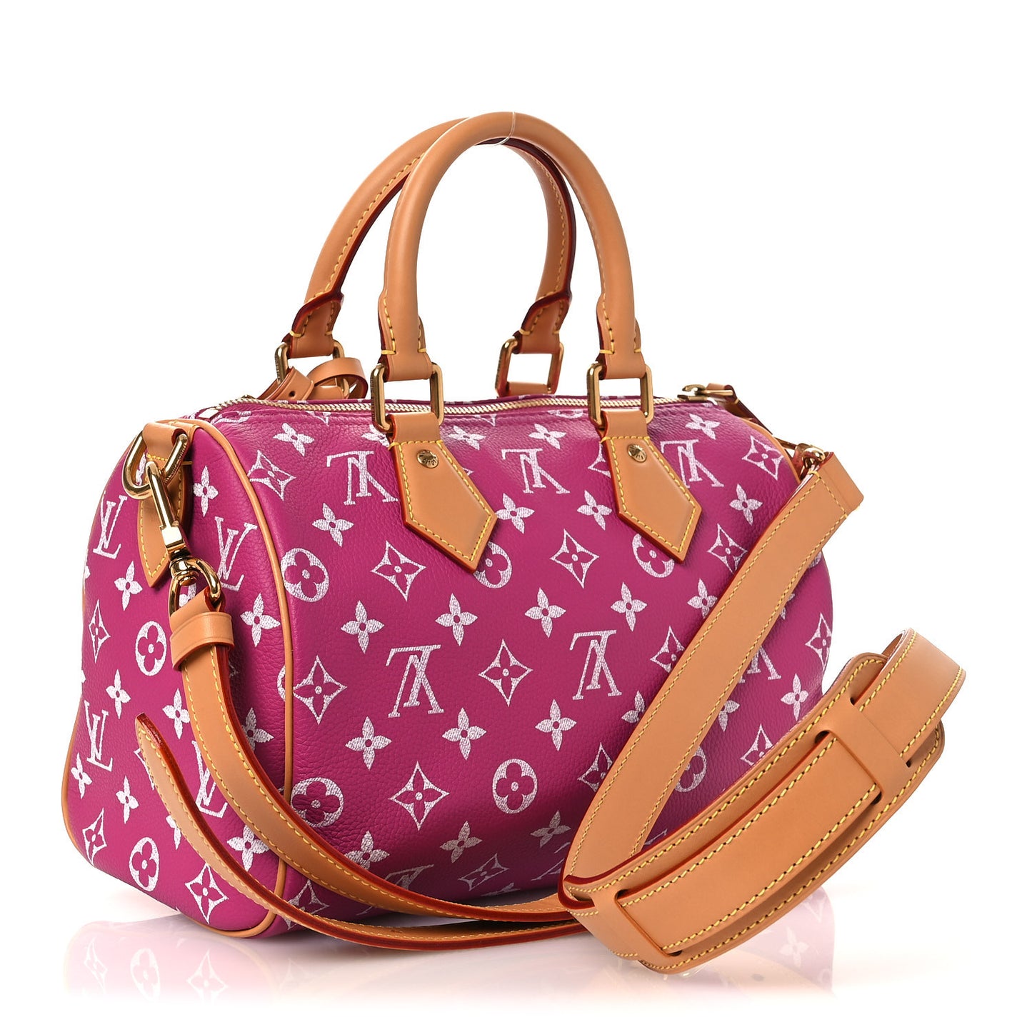 Calfskin Monogram Speedy P9 Bandouliere 25 Agate
