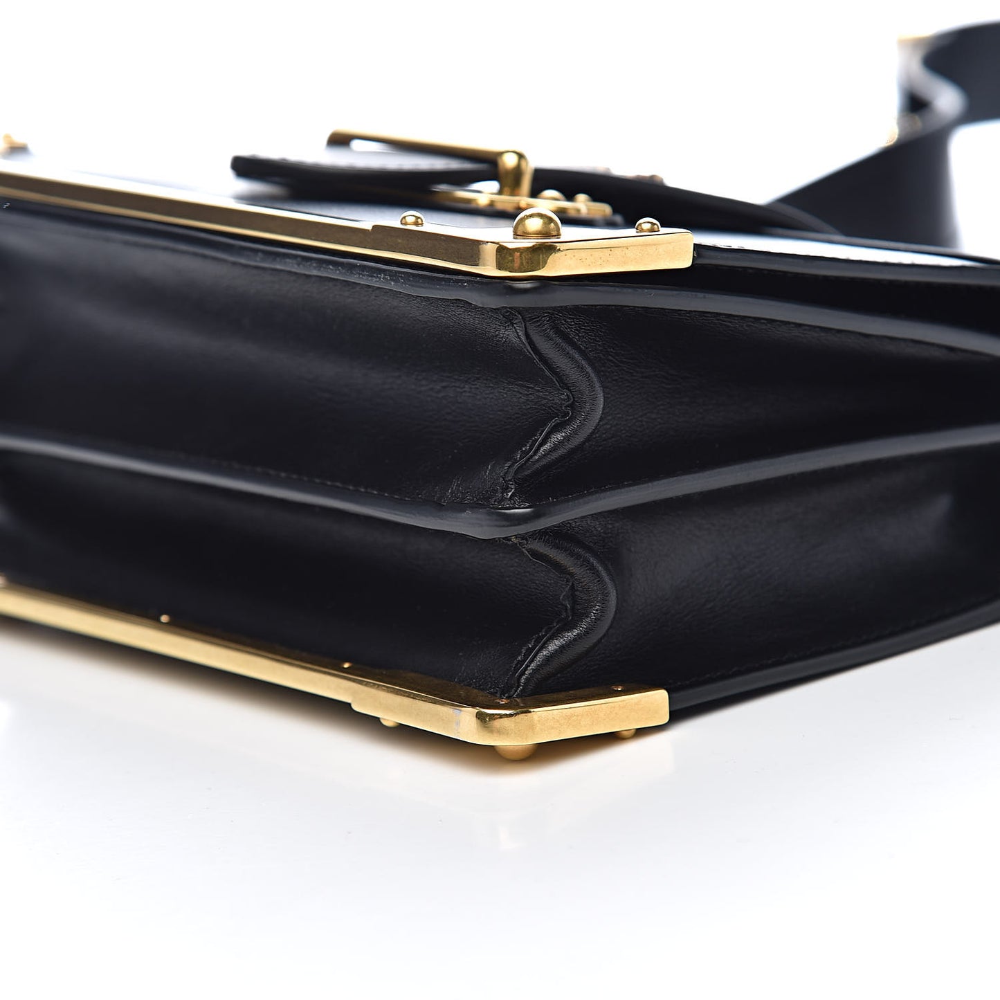 City Calf Saffiano Cahier Bag Black