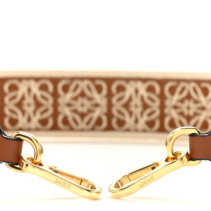 Loewe Calfskin Jacquard Anagram Strap Tan Pecan 3 of 6