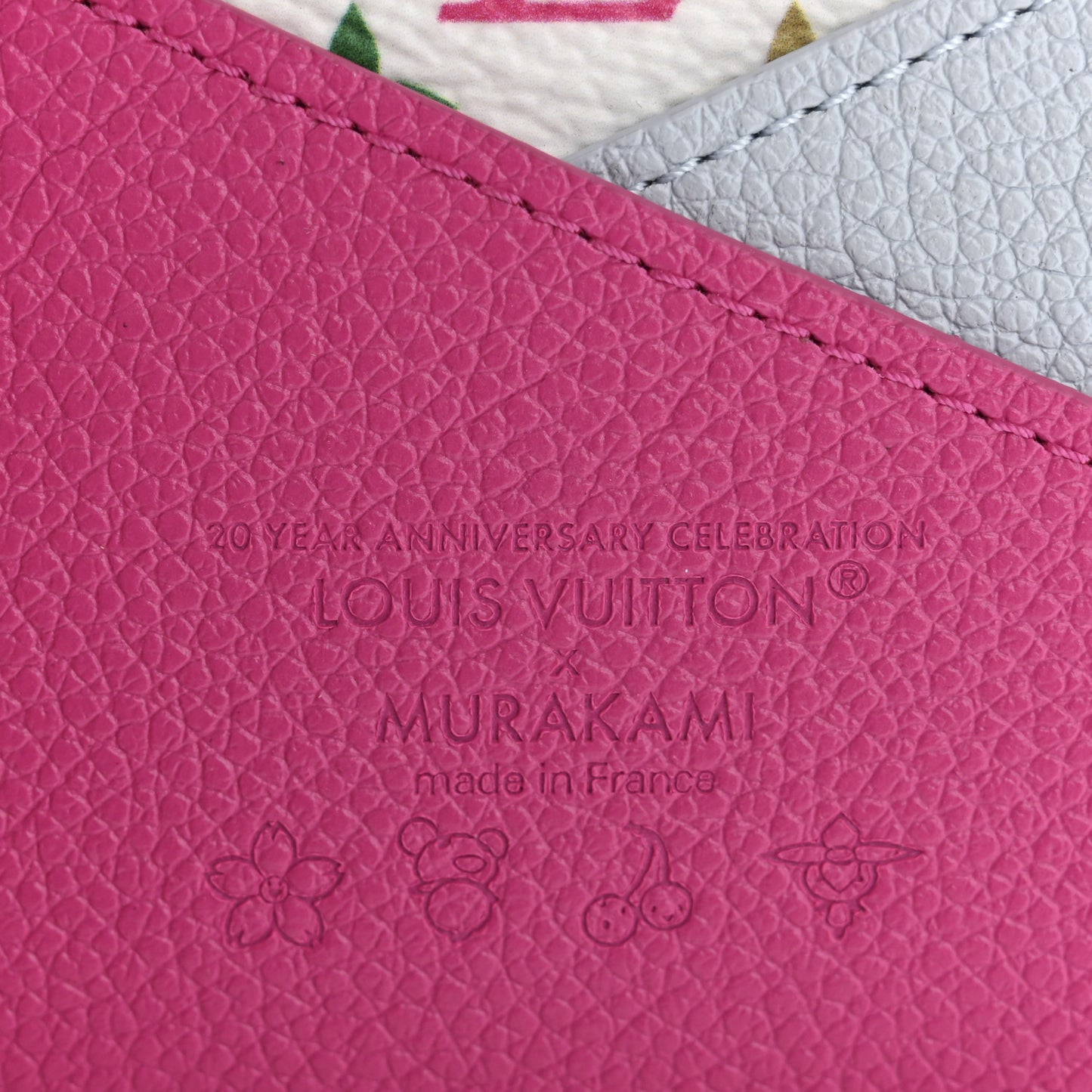 LV X TM Monogram Multicolor Criss-Cross Card Holder Kawaii Pink