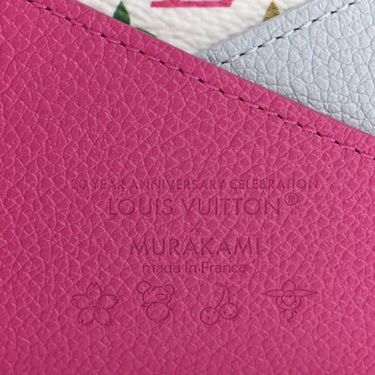 Louis Vuitton LV X TM Monogram Multicolor Criss-Cross Card Holder Kawaii Pink 6 of 6