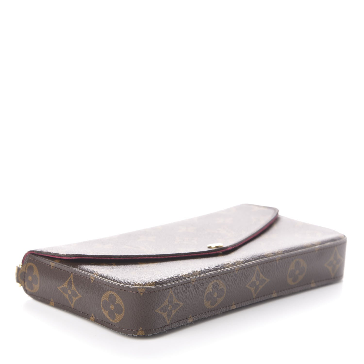 Louis Vuitton Monogram Pochette Felicie Chain Wallet Fuchsia 4 of 7