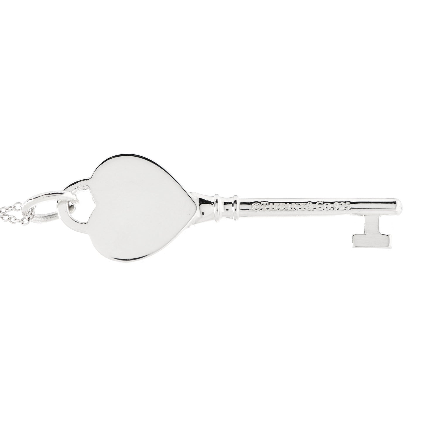 Sterling Silver Return to Tiffany Heart Key Pendant Necklace